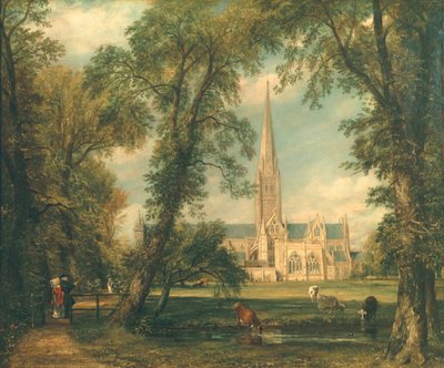 Catedral de Salisbury desde los terrenos del obispo, 1823-26 de John Constable